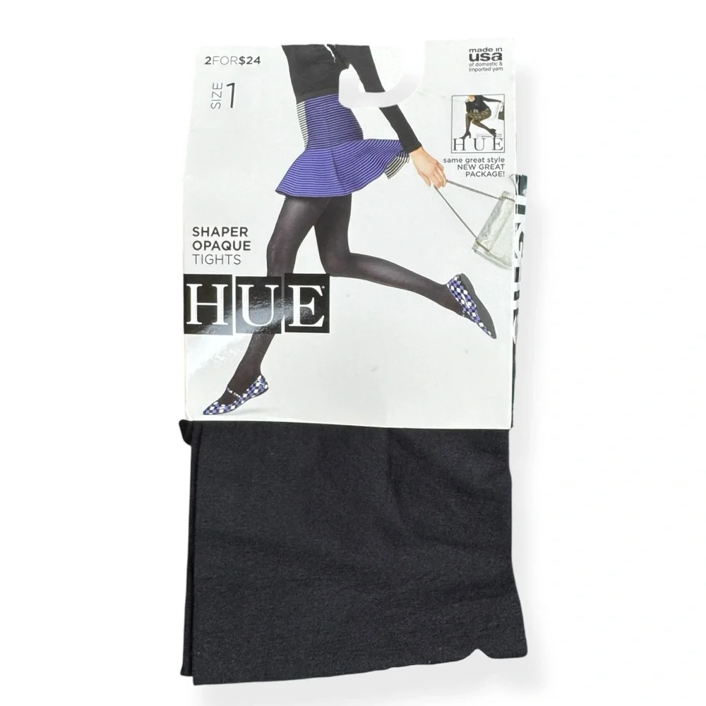 HUE‎ Black Shaper Opaque Tights